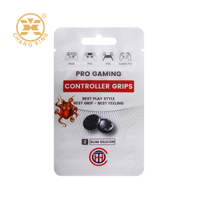 Custom Printed Logo Stand Up Zipper Pouch Game Handle Retail Packaging Bags Waterproof Electronic Accessories