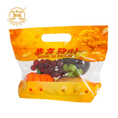 LDPE Food Grade Plastic Vegetable Packaging Bags Custom Printed Fresh Fruit Frozen Stock Bags Plastic Noodles Bags