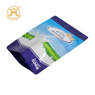 High Quality Food Grade Plastic Aluminum Foil Stand Up Garment Packaging Bag Sealed Packaging Bag For Milk