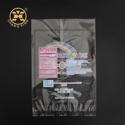 OEM Custom Printed Food Grade Plastic Sealed Bag With Clear Window For Rice Flour Bean Nuts