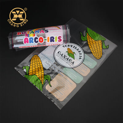 OEM Custom Printed Food Grade Plastic Sealed Bag With Clear Window For Rice Flour Bean Nuts