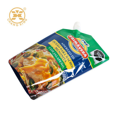 Food Grade Customizable Stand Up Pouch with Gravure Printing for Sauce and Drink Packaging