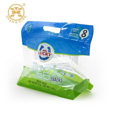 500g Perforated LDPE Vegetable Packing Bags Salad Poly Stand Up Pouches With Holes