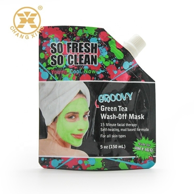 150ml Skincare Mask Cosmetic Packaging Bag Metallic Laminated Stand Up Barrier Pouches