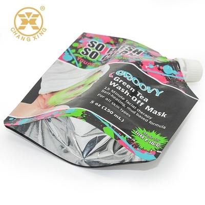 150ml Skincare Mask Cosmetic Packaging Bag Metallic Laminated Stand Up Barrier Pouches