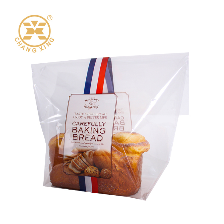 Custom Printed Bakery Bread Packaging Bags Loaf Sandwich Mini Cake Food Packaging Bag