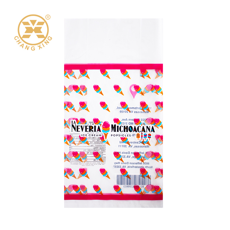 Back Side Seal Bag Ice Cream Packaging Bag Lolli Candy Packaging Plastic Bag
