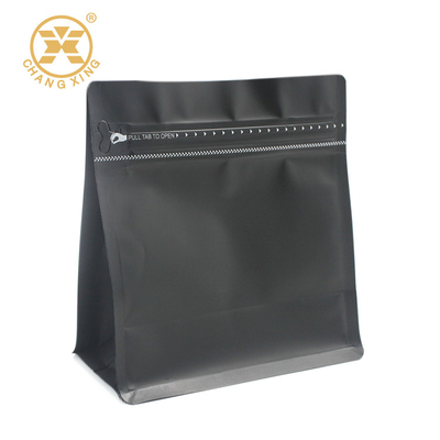 Ziplock одна упаковка кофе клапана пути дегазируя кладет черный цвет в мешки