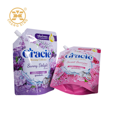 LDPE Doypack стиральный раствор Stand Up Spout Pouch Тканевой смягчитель Tanding Pouch с ротком