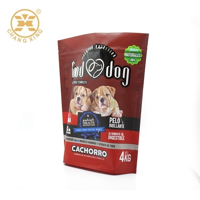 Стойте вверх resealable мешок корма для домашних животных OEM мешка 1kg 2kg 4kgs с пластиковой молнией reclosable
