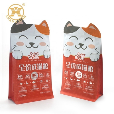 Уплотнение мешка 8 молнии коробки сумки 5kg корма для домашних животных кота собаки LDPE упаковывая нижние бортовое